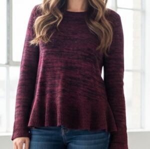 Style & Co. Red and Black Sweater